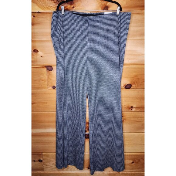 Lane Bryant Pants Women Plus Size 26 Wide Leg Pull On Stretch Black And White - Picture 4 of 6